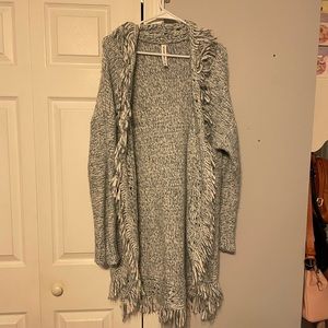 Bethany Motq Blue and White Cardigan size XL